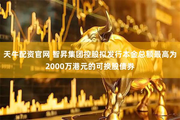 天牛配资官网 智昇集团控股拟发行本金总额最高为2000万港元的可换股债券